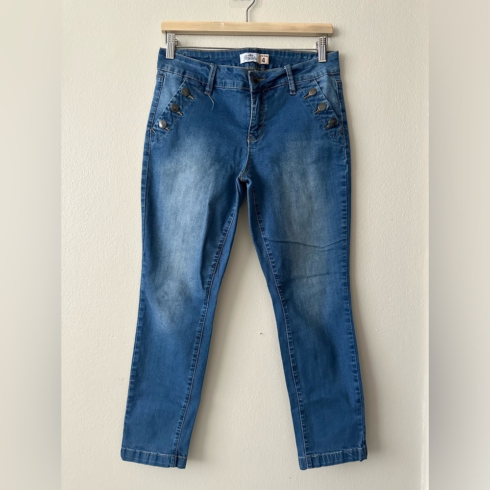 Royalty For Me Mid Rise Jeans. Size 4